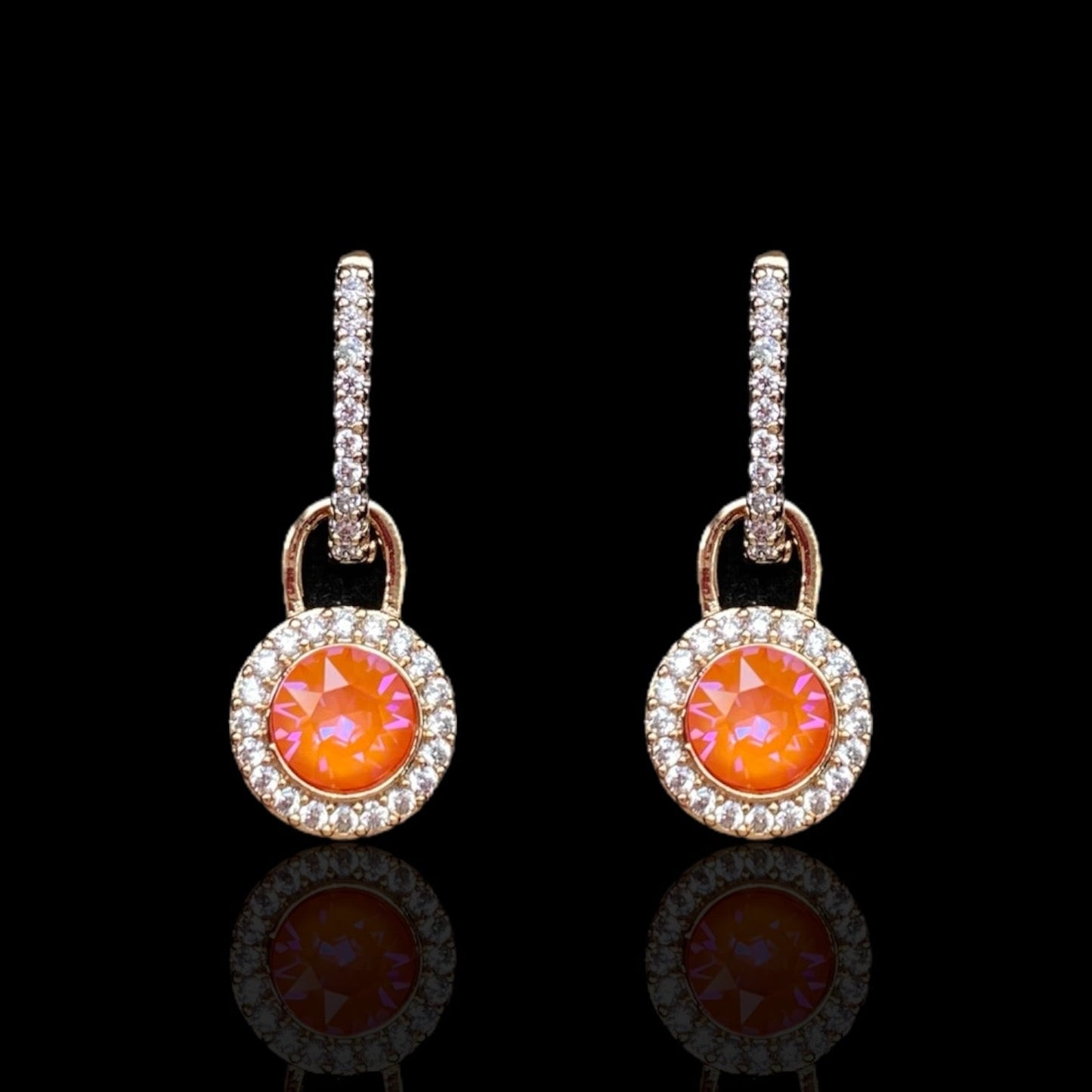 Amber Glow - 2in1 Removable Drop Earrings18k Gold - Plated Earrings2 - in - 1 earringsAmber earrings