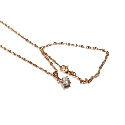  - Apzeltīta ķēdīte ar kristāla kulonu - 2