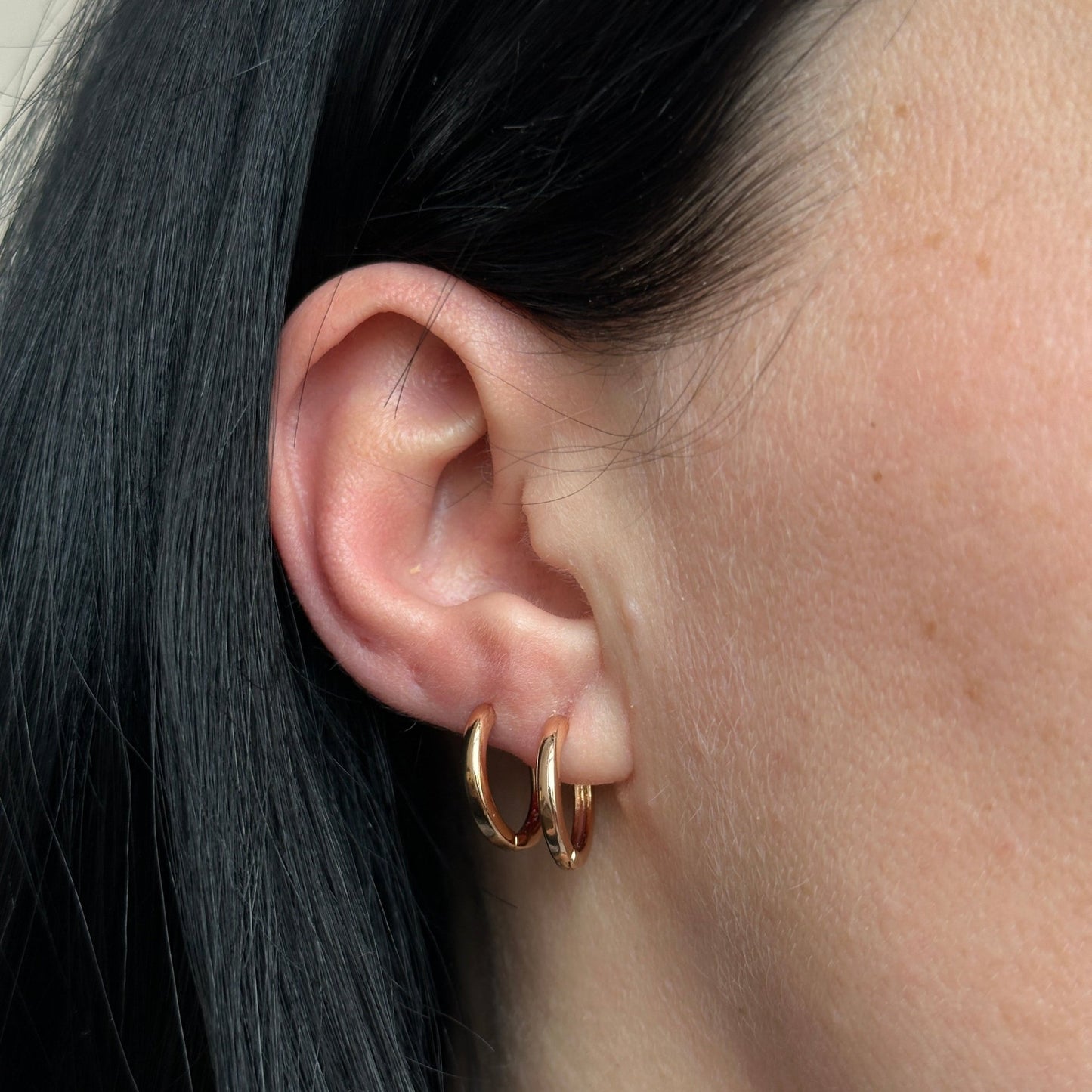 Apzeltīti klasiskie riņķīši - 18k - apzeltita - rotas