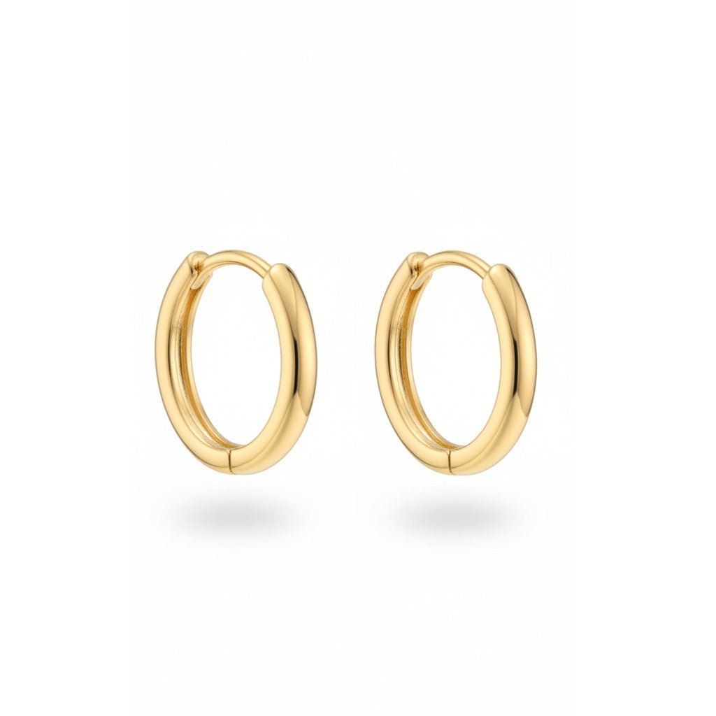 Apzeltīti klasiskie riņķīši - 18k - apzeltita - rotas