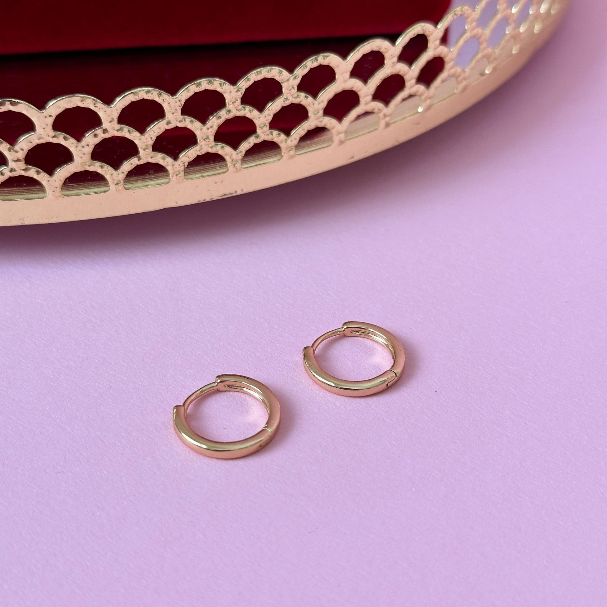 Apzeltīti klasiskie riņķīši - 18k - apzeltita - rotas