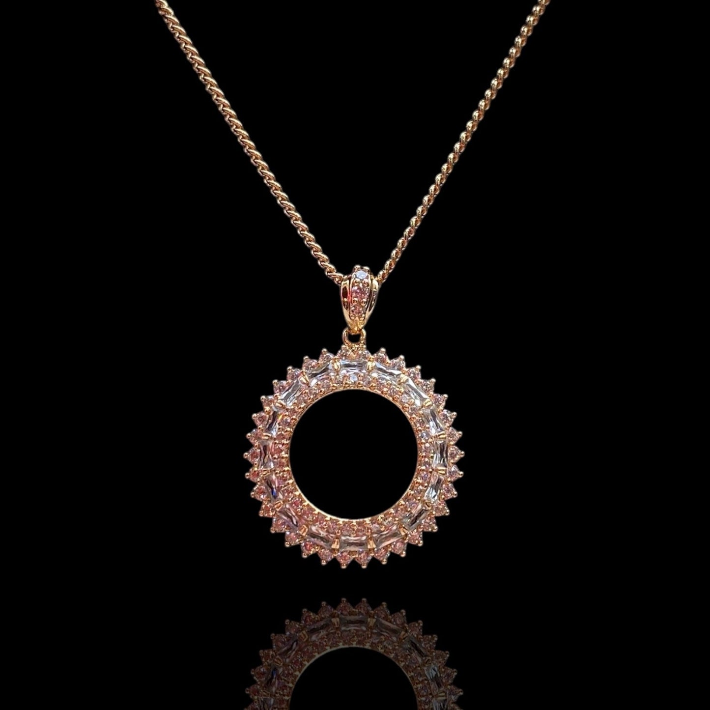 Aurora - 18k Gold - Plated Zircon Pendant Necklace