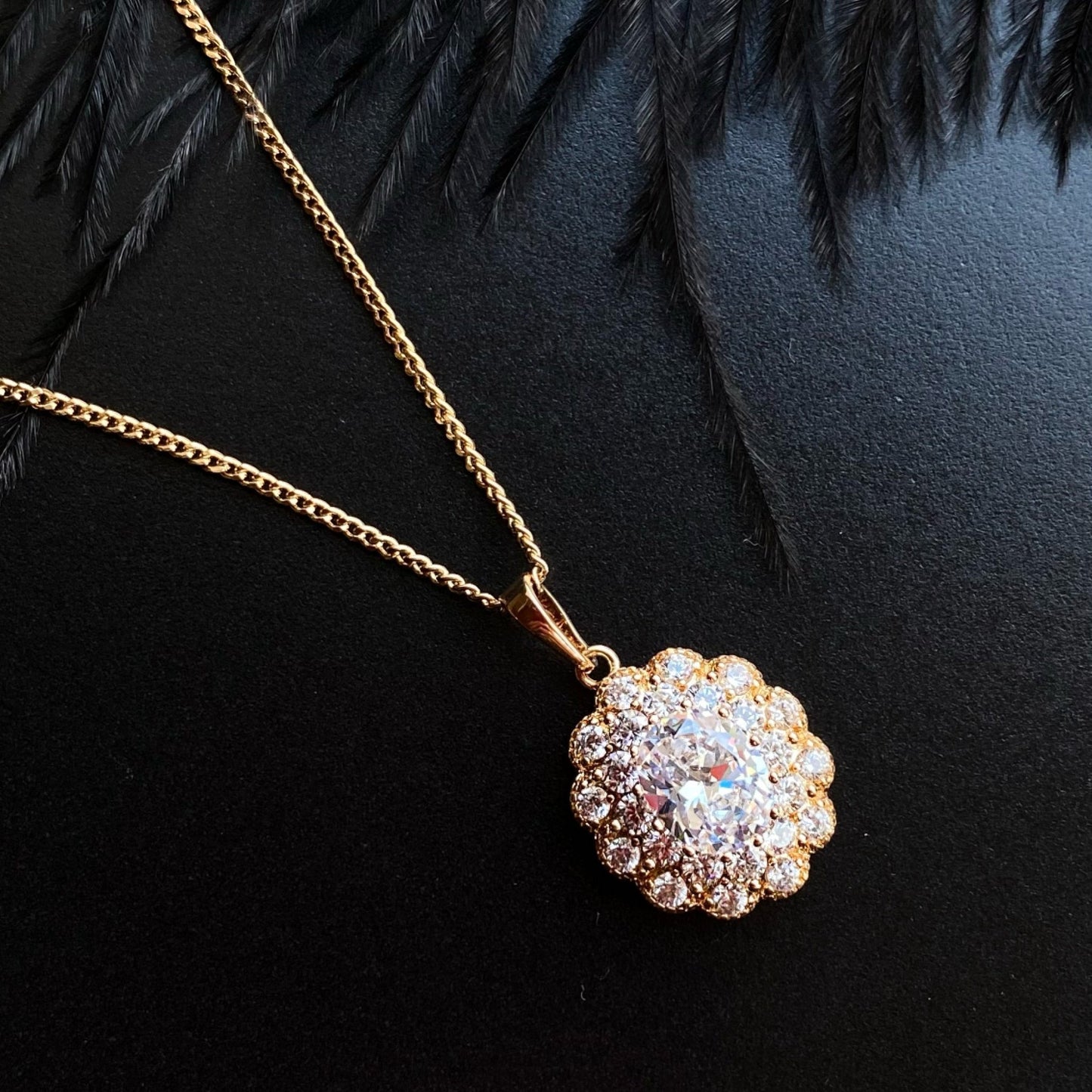 Bali Glow 18k Gold - Plated Zirconia Necklace