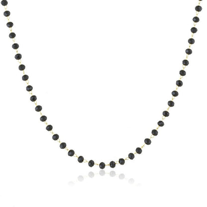 BLACK CRYSTAL NECKLACE