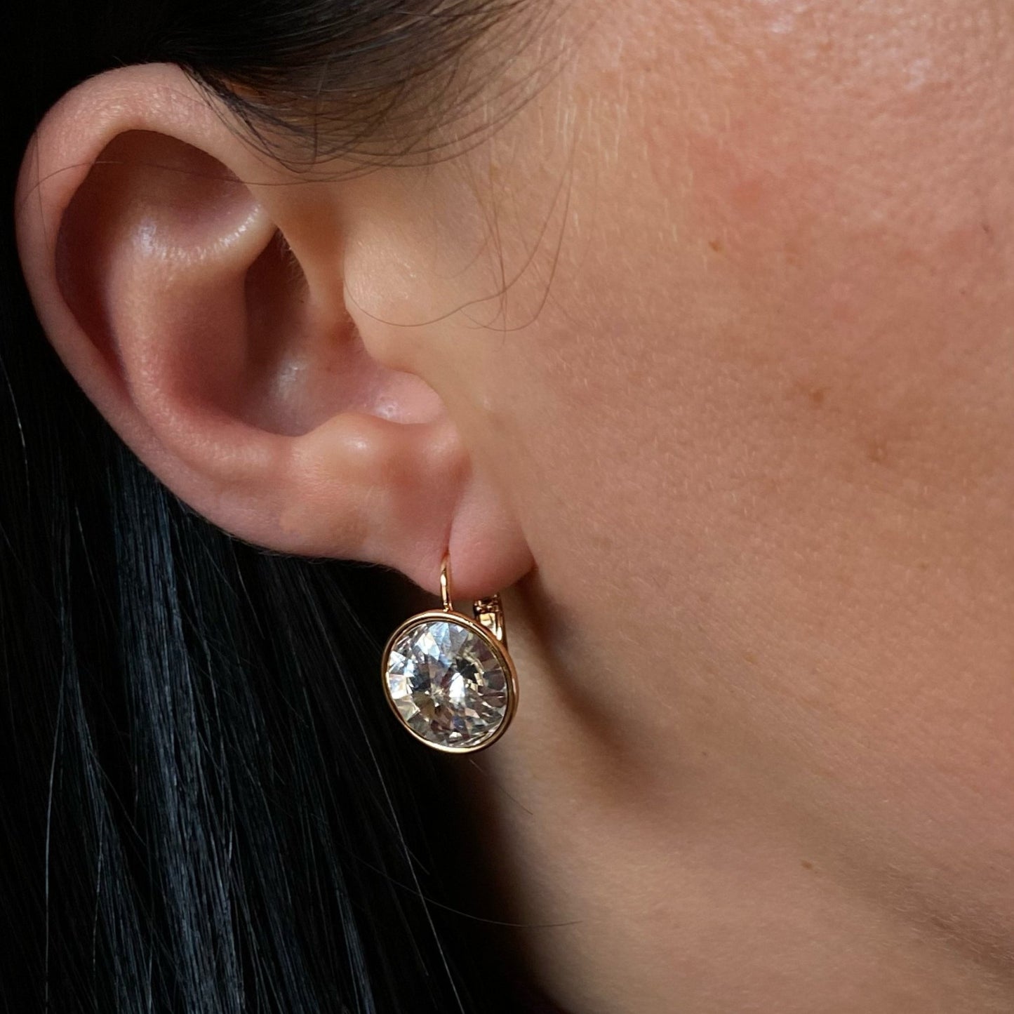 Crystal Radiance - Gold Plated Earrings