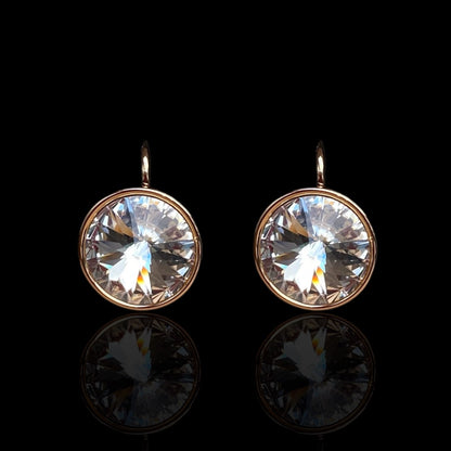 Crystal Radiance - Gold Plated Earrings