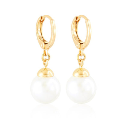 Elise Pearl Drop Earrings18k Gold - Plated Earringsdurable gold earringsElegant Jewelry