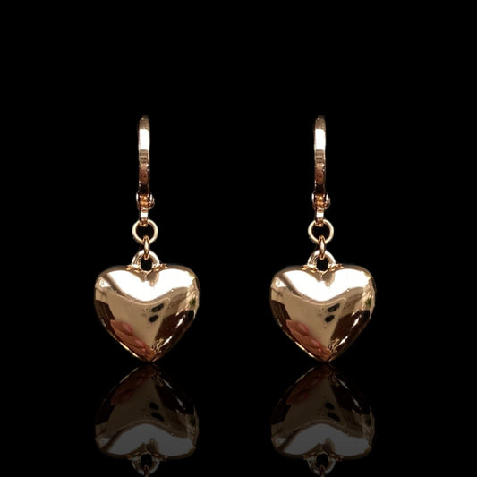 Eliza - 18k Gold - Plated Heart Drop Earrings18k Gold - Plated18k Gold - Plated Earrings18k gold - plated necklace