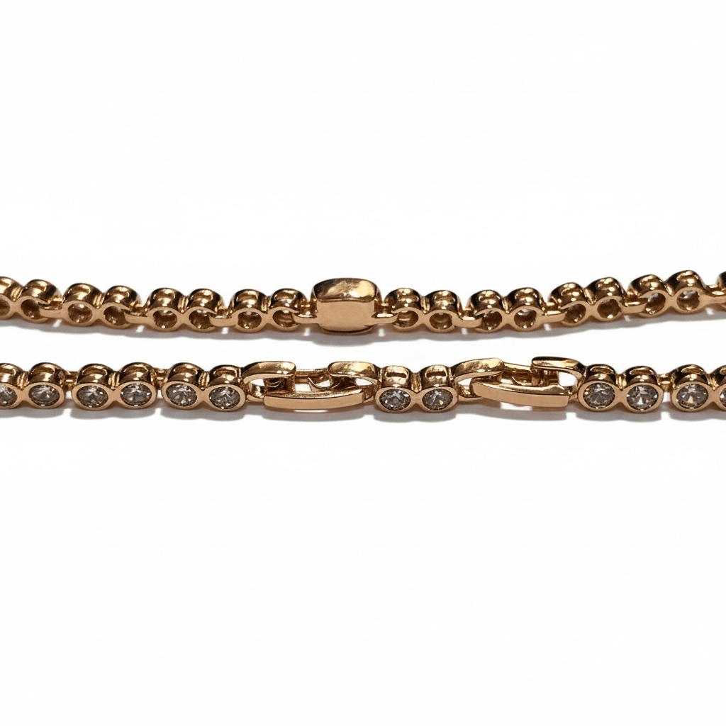 Emerald Crystal – Eleganta apzeltīta rokassprādze ar kristāliem - 18k - apzeltita - rotas