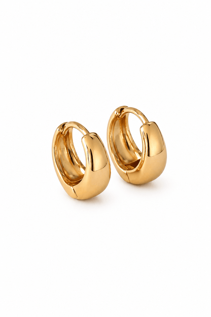 Ester – 18k gold-plated chunky hoop earrings gold-plated jewelry for women