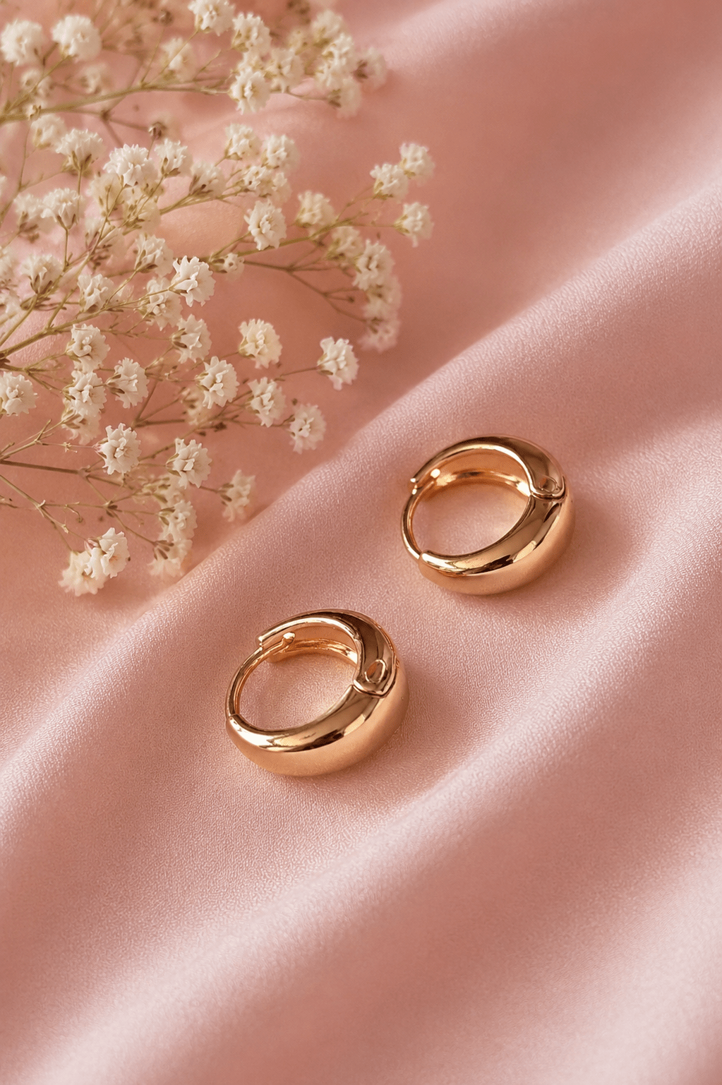 Ester – 18k gold-plated chunky hoop earrings gold-plated jewelry for women