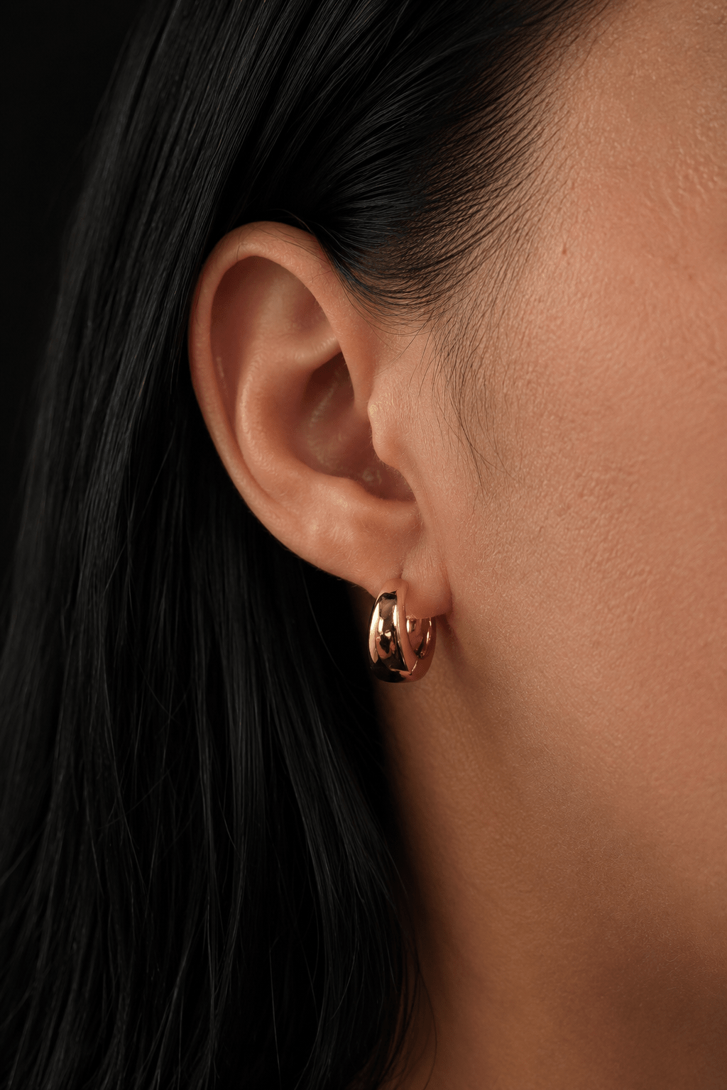 Ester – 18k gold-plated chunky hoop earrings gold-plated jewelry for women