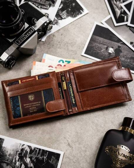 Gift Set: Elegant Leather Wallet, Card Holder, and Keychain card holder durable leather genuine leather