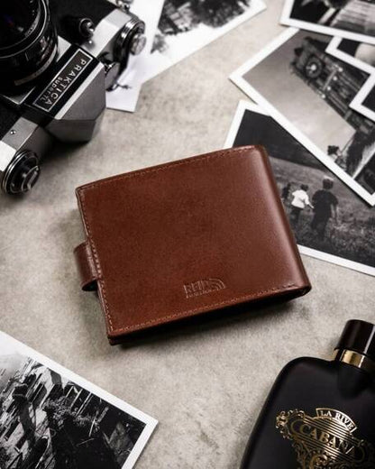 Gift Set: Elegant Leather Wallet, Card Holder, and Keychain card holder durable leather genuine leather