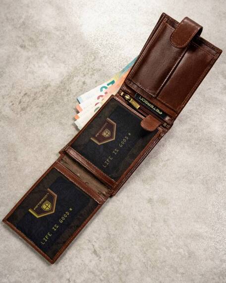 Gift Set: Elegant Leather Wallet, Card Holder, and Keychain card holder durable leather genuine leather