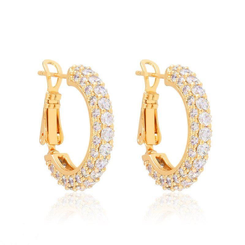 GOLD PLATED HOOP EARRINGS