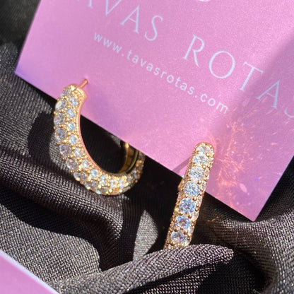 GOLD PLATED HOOP EARRINGS