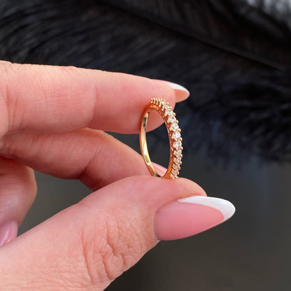 GOLD PLATED RING WITH FINE ZIRCONSengagement ringsGold plated ring