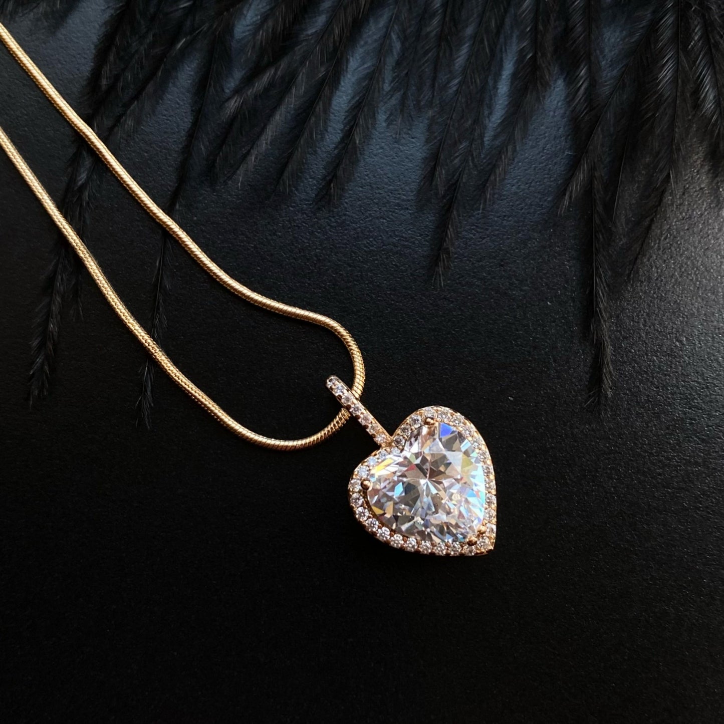 Heart Radiance 18k Gold - Plated Necklace