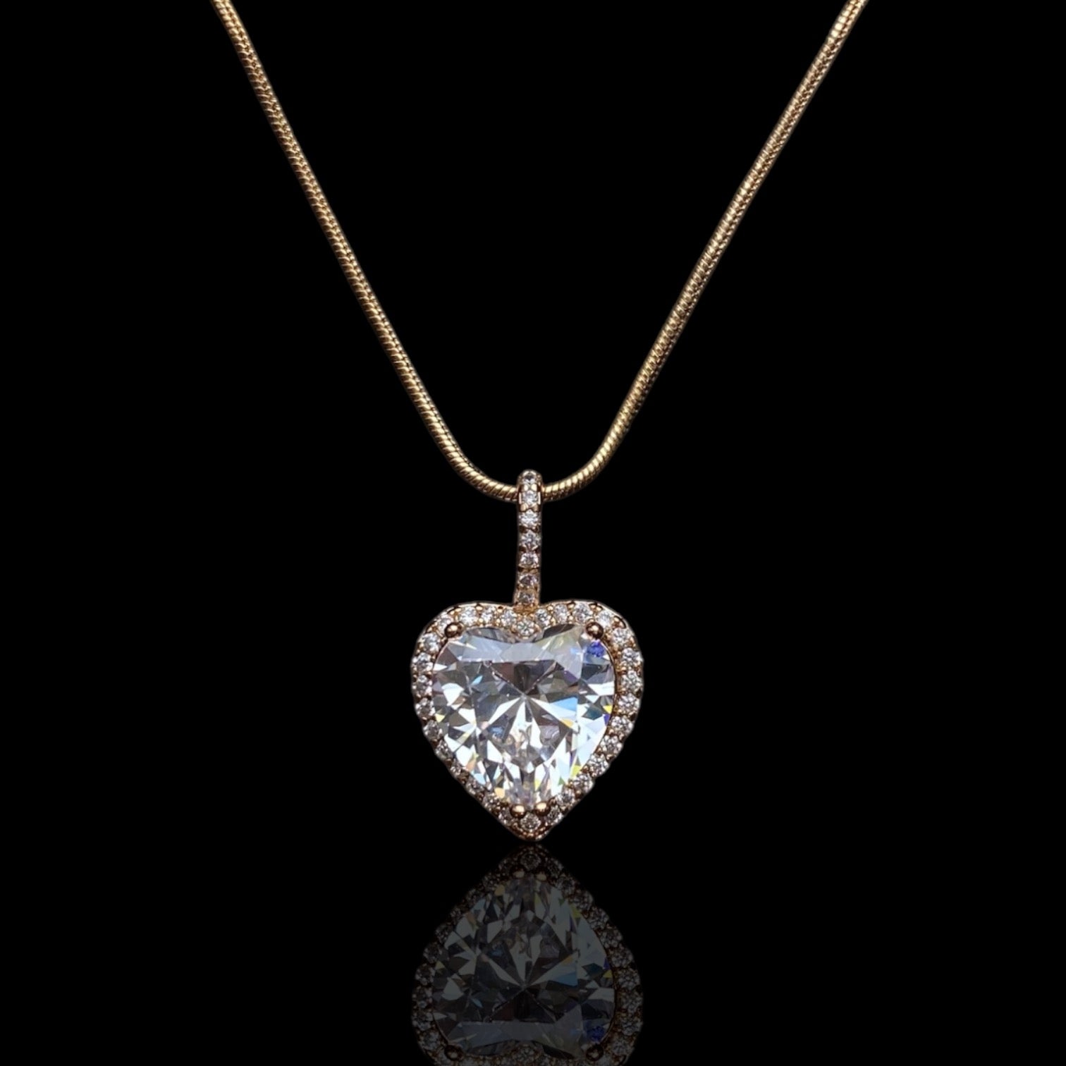 Heart Radiance 18k Gold - Plated Necklace