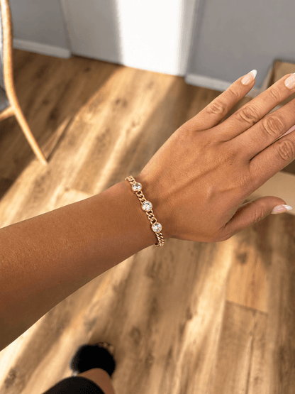 Madara - 18k gold plated chain bracelet gold plated jewelry for women