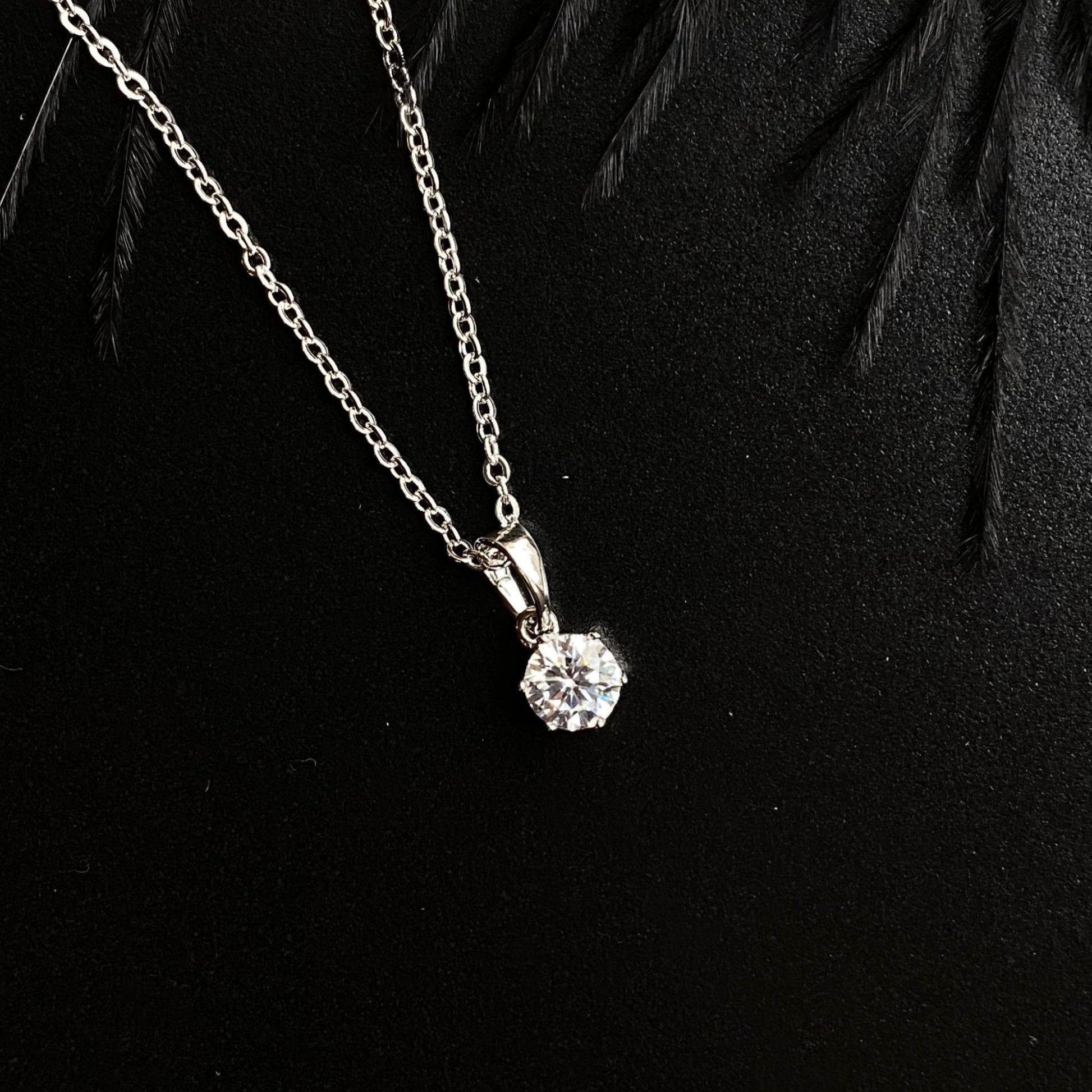 Mia Silver - Plated Zirconia Necklace