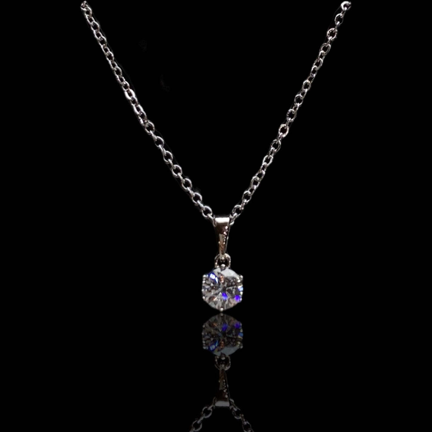 Mia Silver - Plated Zirconia Necklace