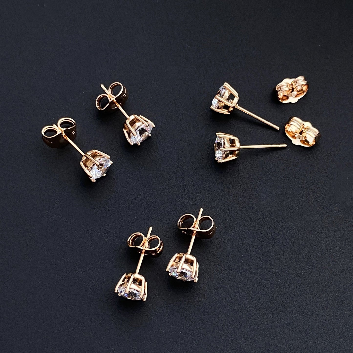 Nagliņu auskari "Dārta" - 18k - apzeltita - rotas