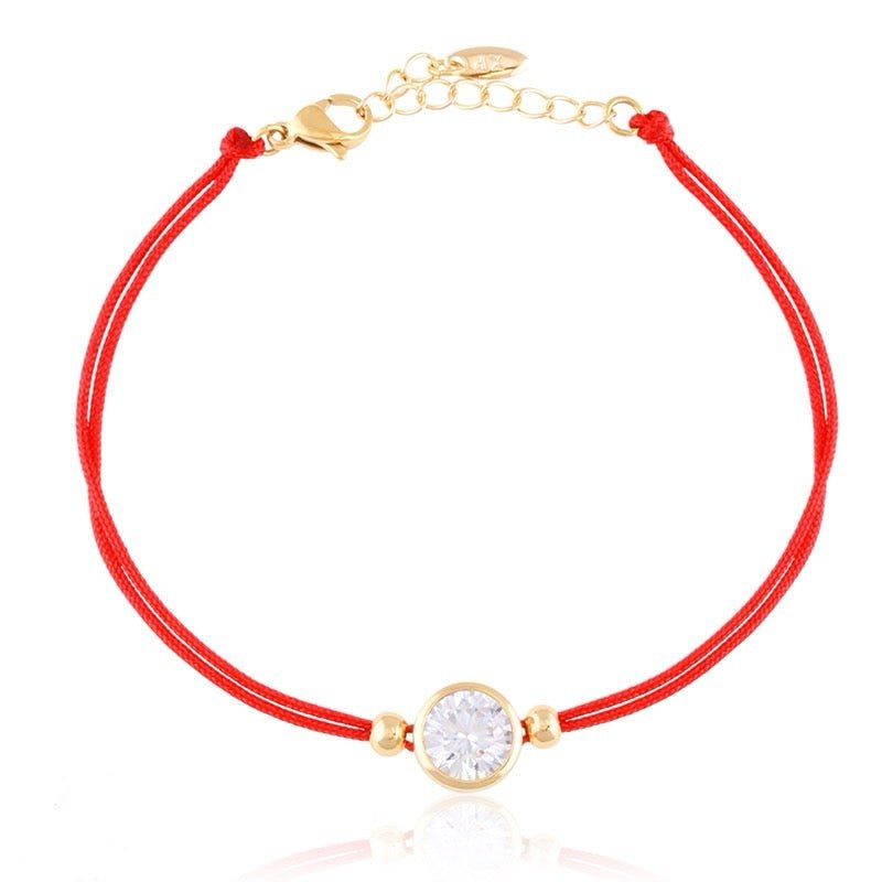 RED BRACELET GOLD 6mm