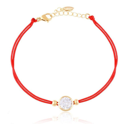 RED BRACELET GOLD 6mm