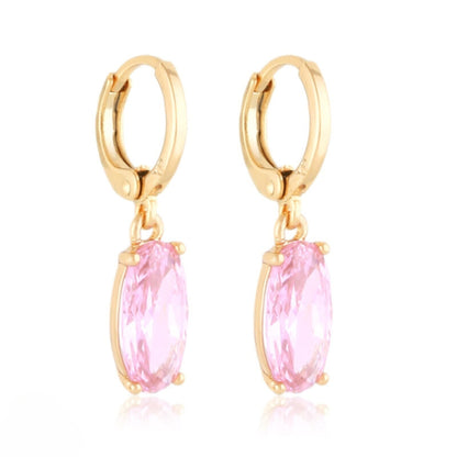 Rose Luxe Zircon Drop Earringselegant drop earringGold - Plated EarringsHypoallergenic Earrings