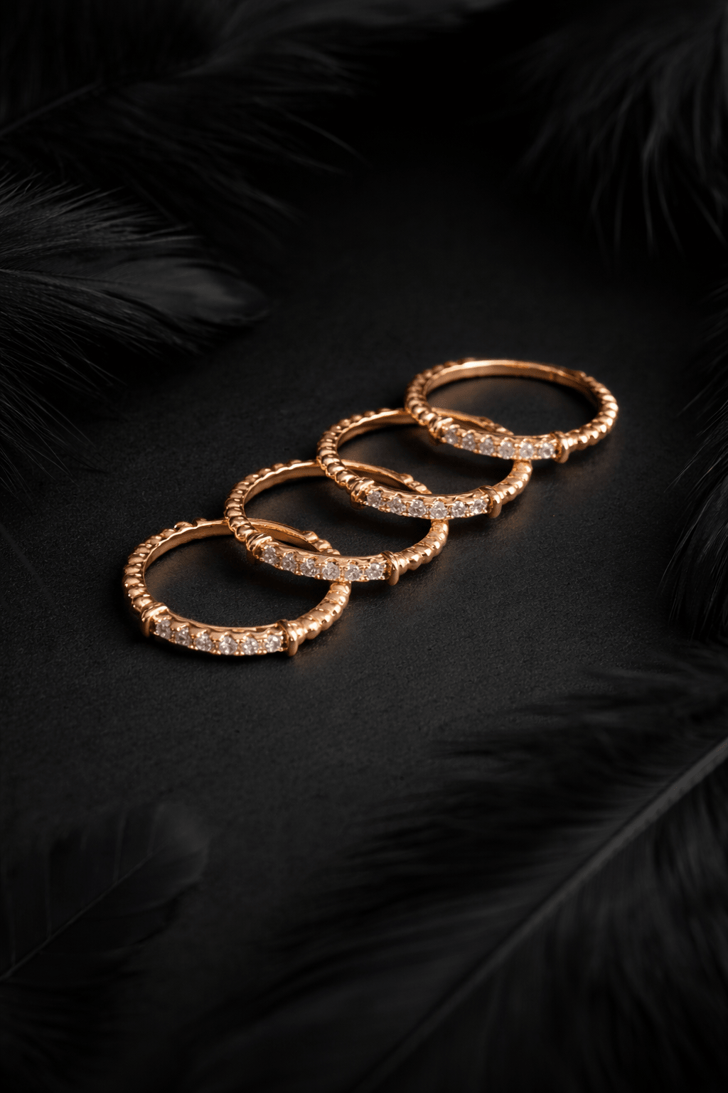 Smalks apzeltīts gredzens ar cirkonijiem - 18k - apzeltita - rotas