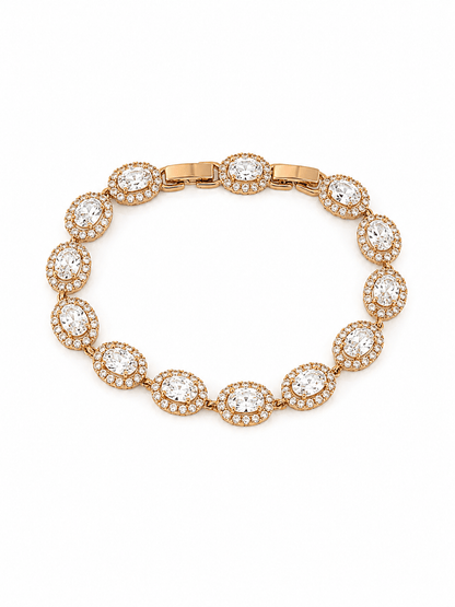 Sofia - 18k Gold Plated Bracelet with Cubic Zirconia Gold Plated Jewelry for Women