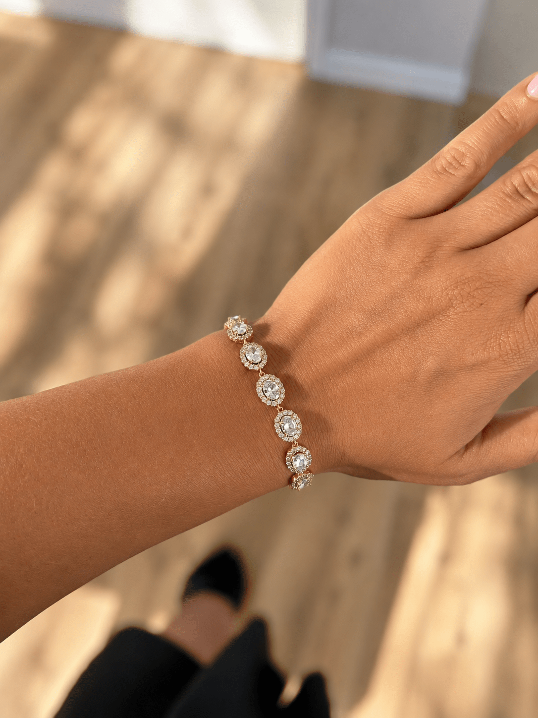 Sofia - 18k Gold Plated Bracelet with Cubic Zirconia Gold Plated Jewelry for Women