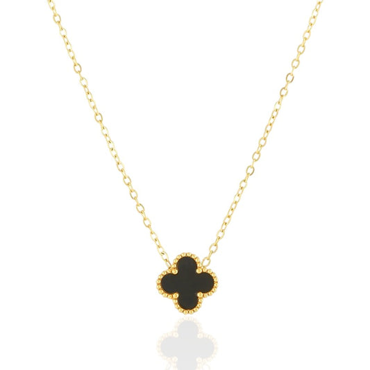 BLACK CLOVER NECKLACE